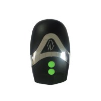 Farol Lanterna Bike 03 LED 3 Funcões Buzina Sirene Preto