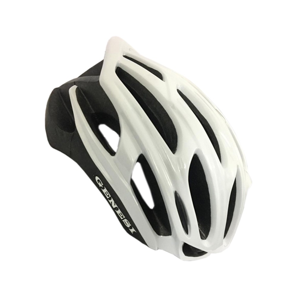 Capacete Ciclismo Adulto Elite-GEN com Led Grande Branco