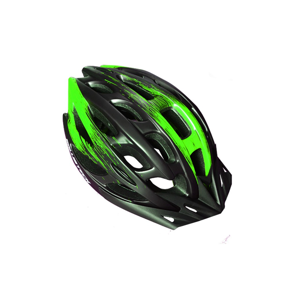 Capacete Ciclismo Ballistech C/ Led Preto Fosco C/ Amarelo
