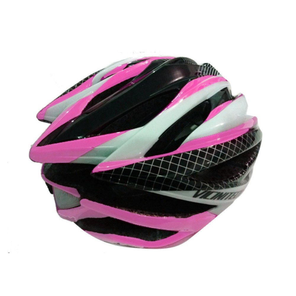 Capacete Ciclismo Vicinitech Stell-L C/ Led Adulto Grande Rosa Capacete Ciclismo Vicinitech Stell-L C/ Led Adulto Grande Rosa