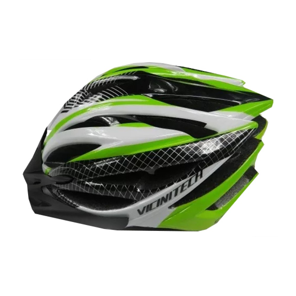 Capacete Ciclismo Vicinitech Stell-L C/ Led Adulto Grande Verde