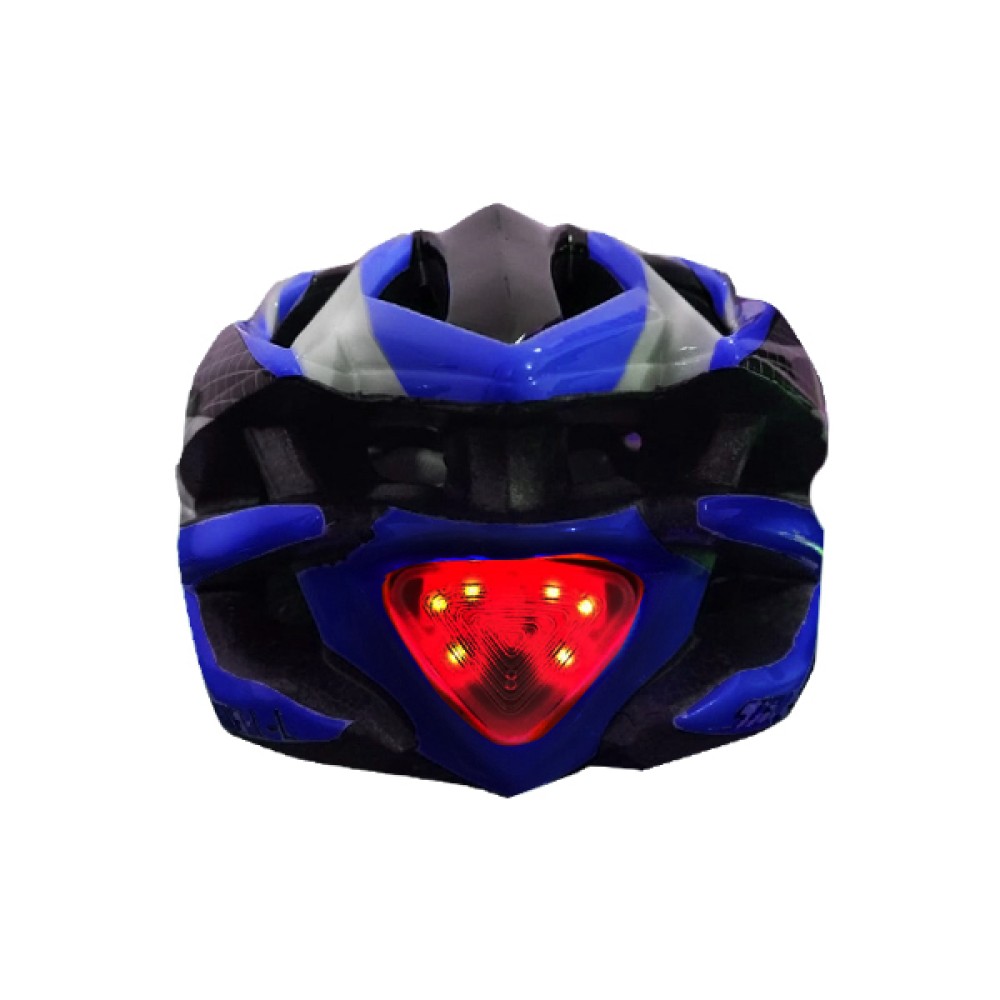 Capacete Ciclismo Vicinitech Stell-L C/ Led Adulto Grande Azul Capacete Ciclismo Vicinitech Stell-L C/ Led Adulto Grande Azul