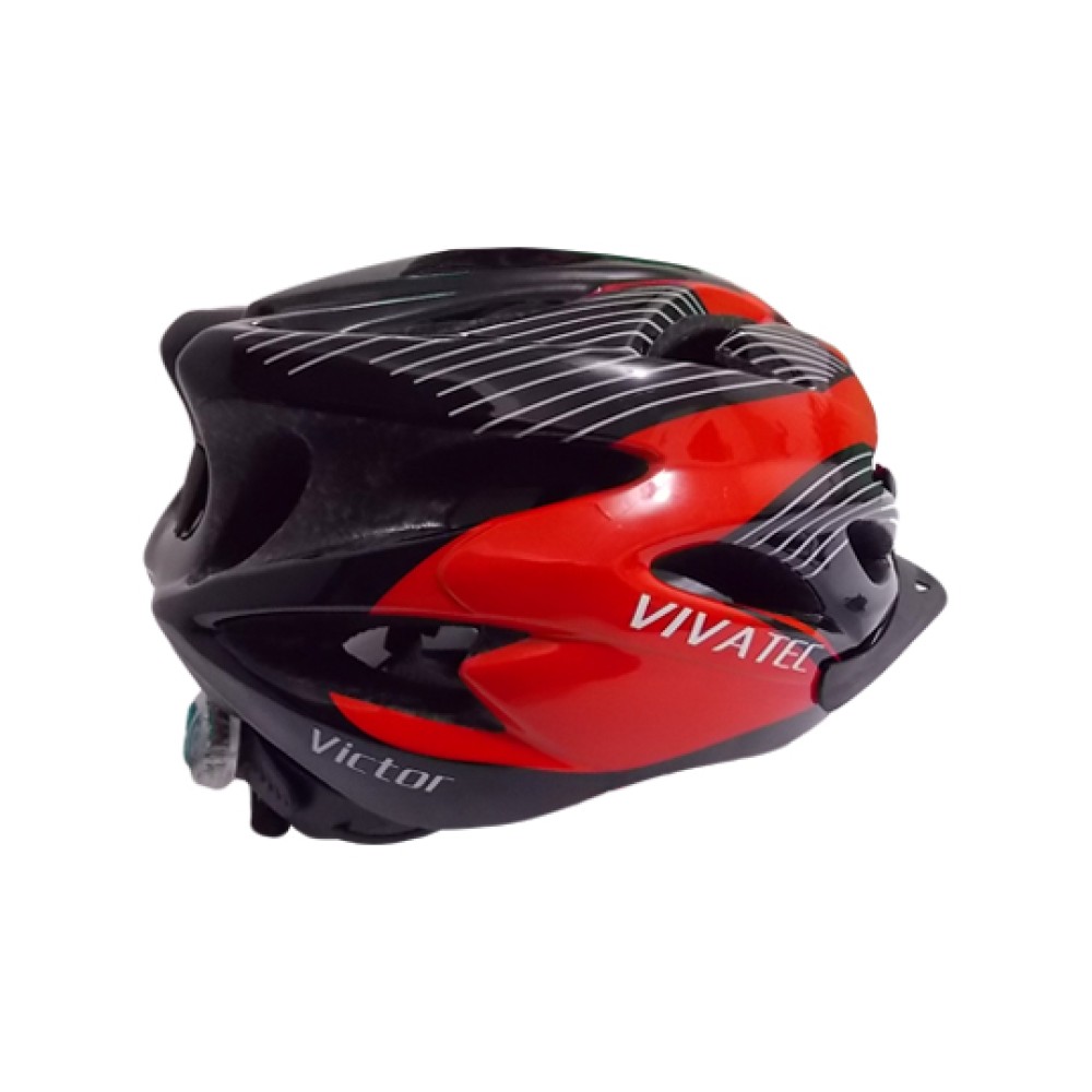 Capacete Ciclismo Adulto Vicinitech WT-012 C/ Óculos Vermelho