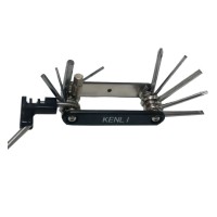 Canivete Ferramentas Bike 11 Func KL9810B Extrator Corrente