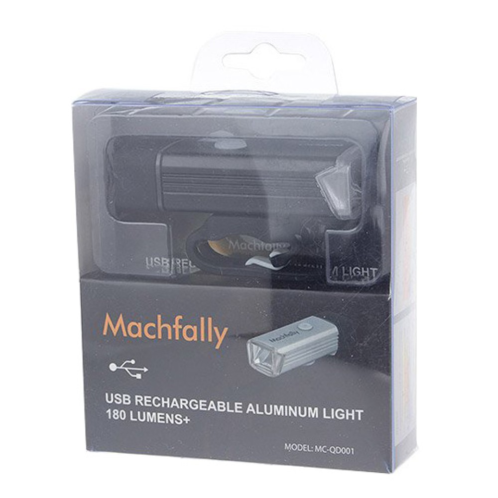 Farol Lanterna Bike 180 Lumens WS-929 USB Recarregável Preto Farol Lanterna Bike 180 Lumens WS-929 USB Recarregável Preto