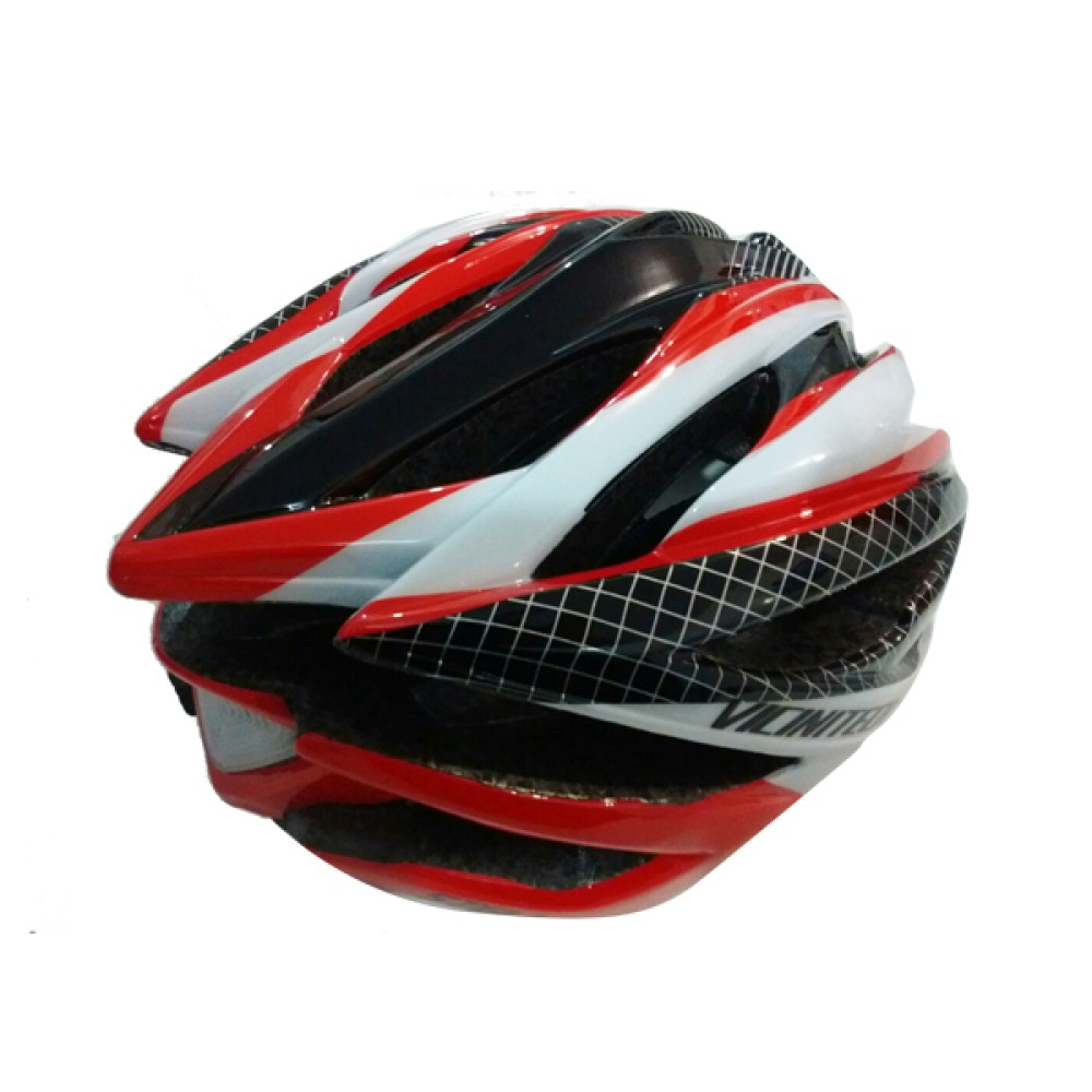Capacete Ciclismo Vicinitech Stell-L C/ Led Adulto Grande Vermelho Capacete Ciclismo Vicinitech Stell-L C/ Led Adulto Grande Vermelho