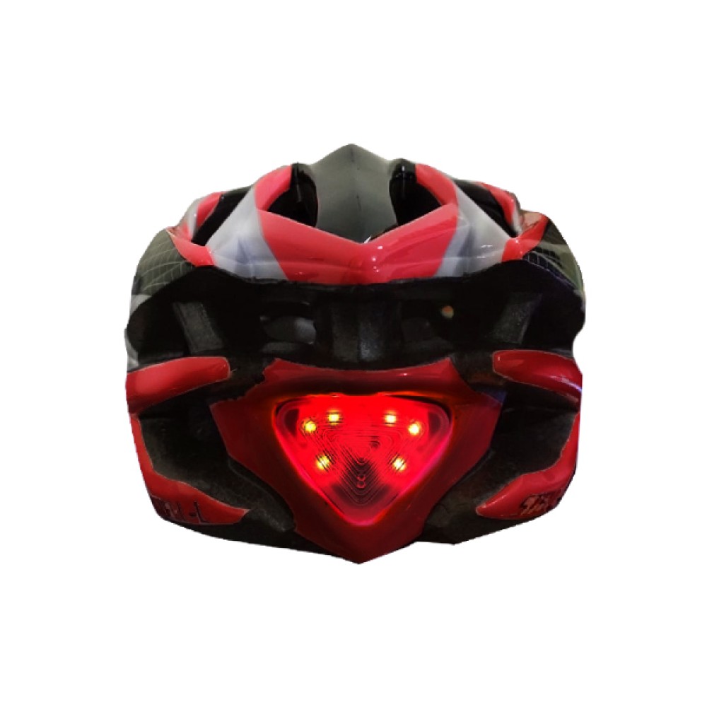Capacete Ciclismo Vicinitech Stell-L C/ Led Adulto Grande Vermelho Capacete Ciclismo Vicinitech Stell-L C/ Led Adulto Grande Vermelho