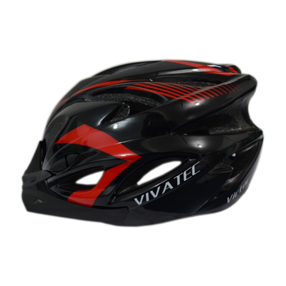 Capacete Ciclismo Argon WT-015 Grande C/ Led Preto C/ Cinza