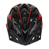 Capacete Ciclismo Argon WT-015 Grande C/ Led Preto C/ Cinza