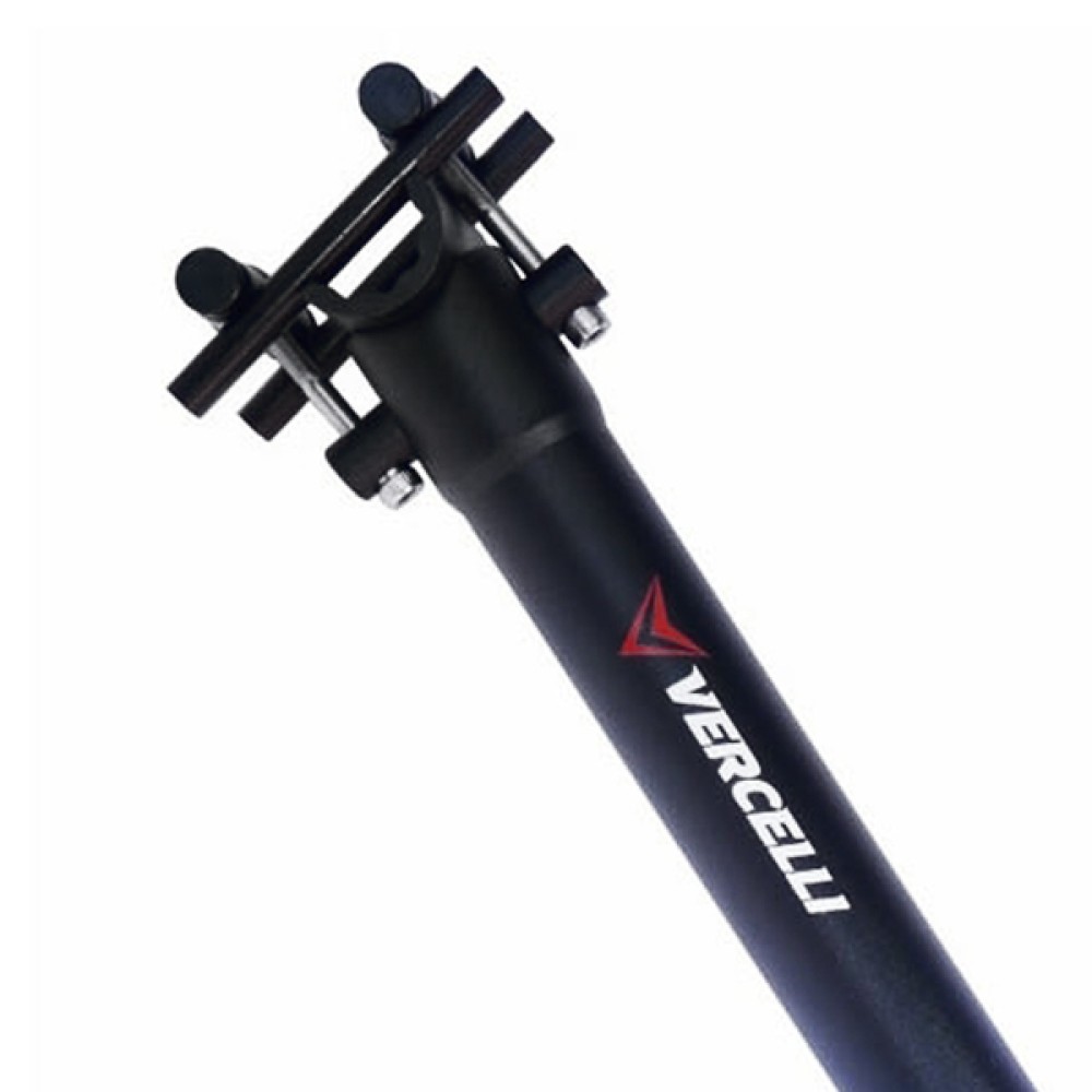 Canote Selim com Carrinho 27,2mm Microajuste 400mm Preto Canote Selim com Carrinho 27,2mm Microajuste 400mm Preto