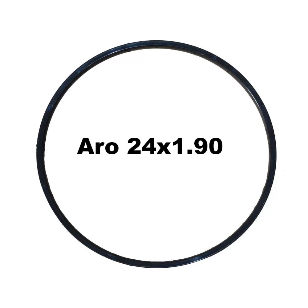 Aro 24x1.90 36F Mtb Alum Normal Preto Aro 24x1.90 36F Mtb Alum Normal Preto