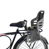 Cadeirinha Criança Bicicleta Traseira Bagageiro JS-048 Cinza
