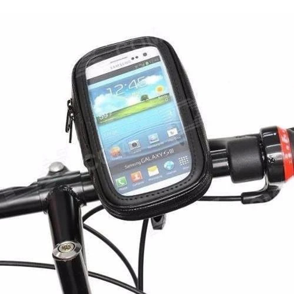 Bolsa Celular Bike Smartphone Ajuste 360 Graus Grande Bolsa Celular Bike Smartphone Ajuste 360 Graus Grande