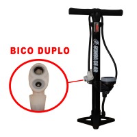 Bomba Oficina Aço Grande +Manômetro H1104 160 PSI Air Preto
