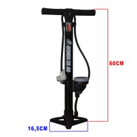 Bomba Oficina Aço Grande +Manômetro H1104 160 PSI Air Preto
