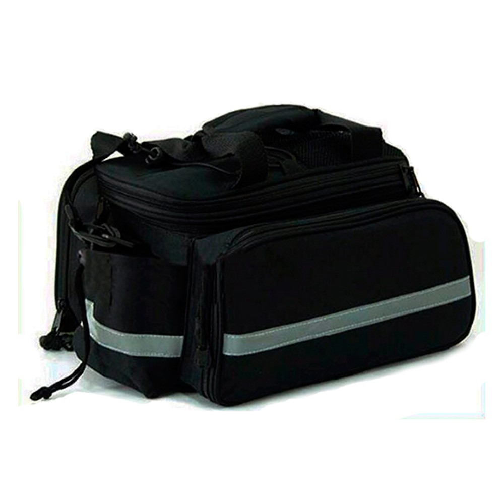Bolsa Alforge Expansível Para Bike Bagageiro Traseiro Preto Bolsa Alforge Expansível Para Bike Bagageiro Traseiro Preto