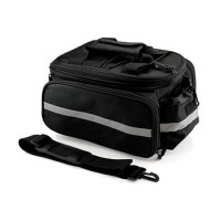 Bolsa Alforge Expansível Para Bike Bagageiro Traseiro Preto