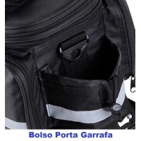 Bolsa Alforge Expansível Para Bike Bagageiro Traseiro Preto