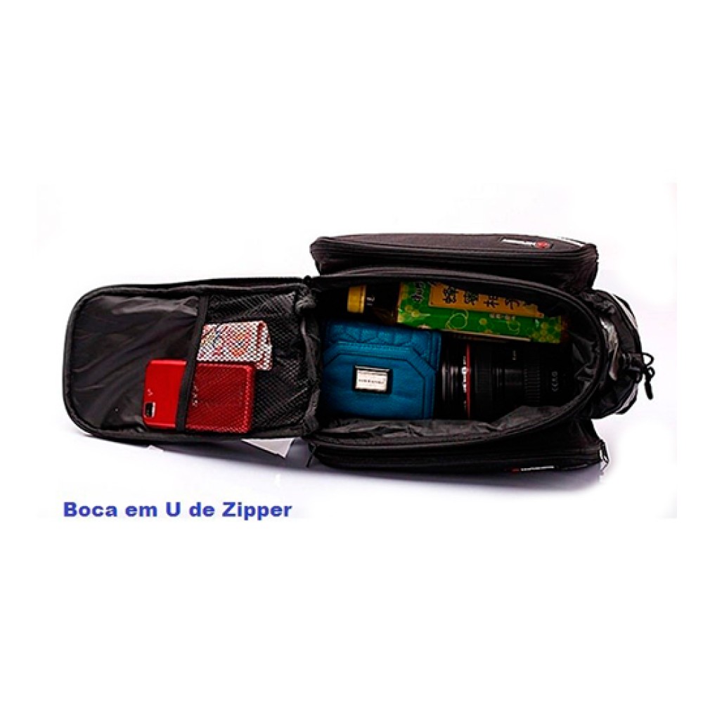 Bolsa Alforge Expansível Para Bike Bagageiro Traseiro Preto Bolsa Alforge Expansível Para Bike Bagageiro Traseiro Preto