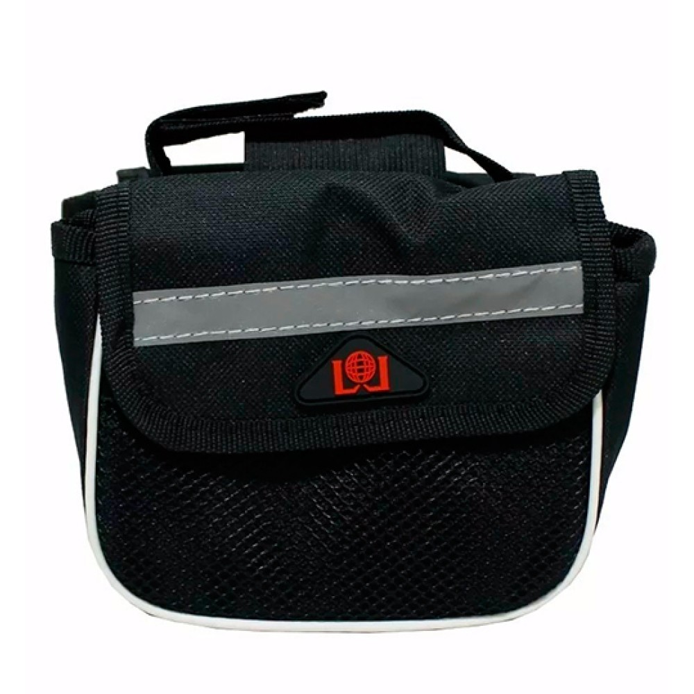 Bolsa Mini Alforge Quadro para Bicicleta Porta Objetos Preto Bolsa Mini Alforge Quadro para Bicicleta Porta Objetos Preto