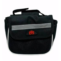 Bolsa Mini Alforge Quadro para Bicicleta Porta Objetos Preto