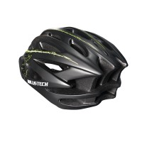 Capacete Ciclismo Ballistech C/ Led Preto Fosco C/ Verde