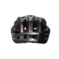 Capacete Ciclismo Ballistech C/ Led Preto Fosco C/ Vermelho