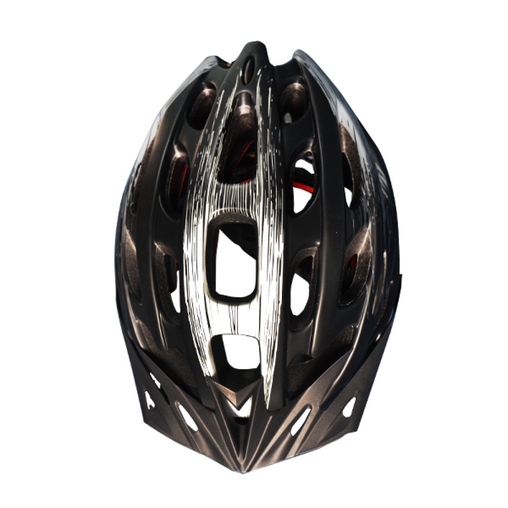 Capacete Ciclismo Ballistech C/ Led Preto Fosco C/ Branco Capacete Ciclismo Ballistech C/ Led Preto Fosco C/ Branco