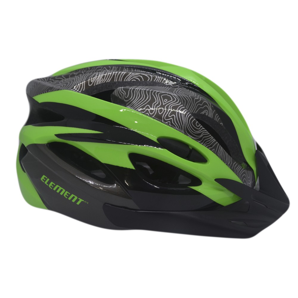 Capacete Ciclismo Element DG-040 C/ Led Adulto Grande Verde Capacete Ciclismo Element DG-040 C/ Led Adulto Grande Verde