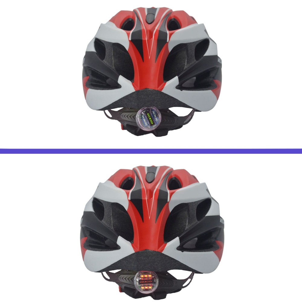 Capacete Ciclismo Adulto Vicinitech WT-012 Led Preto Verm Br Capacete Ciclismo Adulto Vicinitech WT-012 Led Preto Verm Br