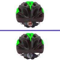 Capacete Ciclismo Vicinitech Médio WT-012 Led Preto Verde