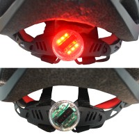 Capacete Ciclismo Ballistech C/ Led Preto Fosco C/ Rosa