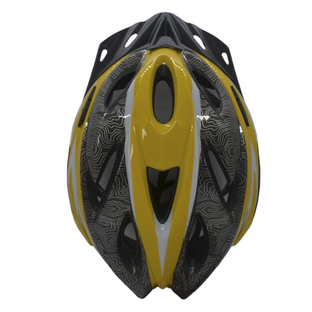 Capacete Ciclismo Element DG-041 C/ Led Adulto Grande Amarel Capacete Ciclismo Element DG-041 C/ Led Adulto Grande Amarel