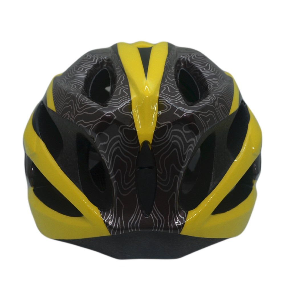 Capacete Ciclismo Element DG-041 C/ Led Adulto Grande Amarel Capacete Ciclismo Element DG-041 C/ Led Adulto Grande Amarel