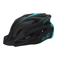 Capacete Ciclismo Adulto RAD7 Concept Led Preto Verde Aqua
