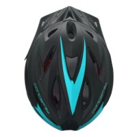 Capacete Ciclismo Adulto RAD7 Concept Led Preto Verde Aqua
