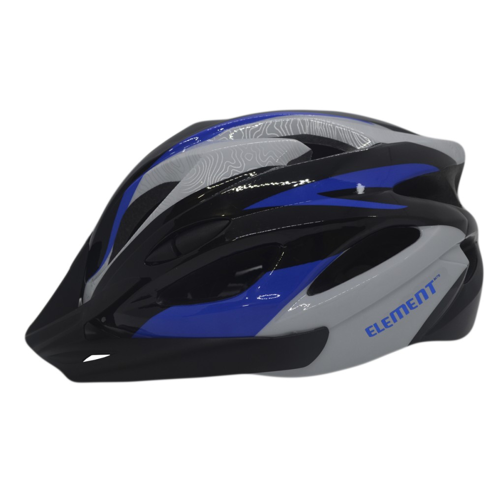 Capacete Ciclismo Element DG-038 C/ Led Adulto Grande Azul Capacete Ciclismo Element DG-038 C/ Led Adulto Grande Azul