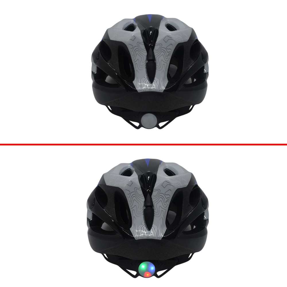 Capacete Ciclismo Element DG-038 C/ Led Adulto Grande Azul Capacete Ciclismo Element DG-038 C/ Led Adulto Grande Azul