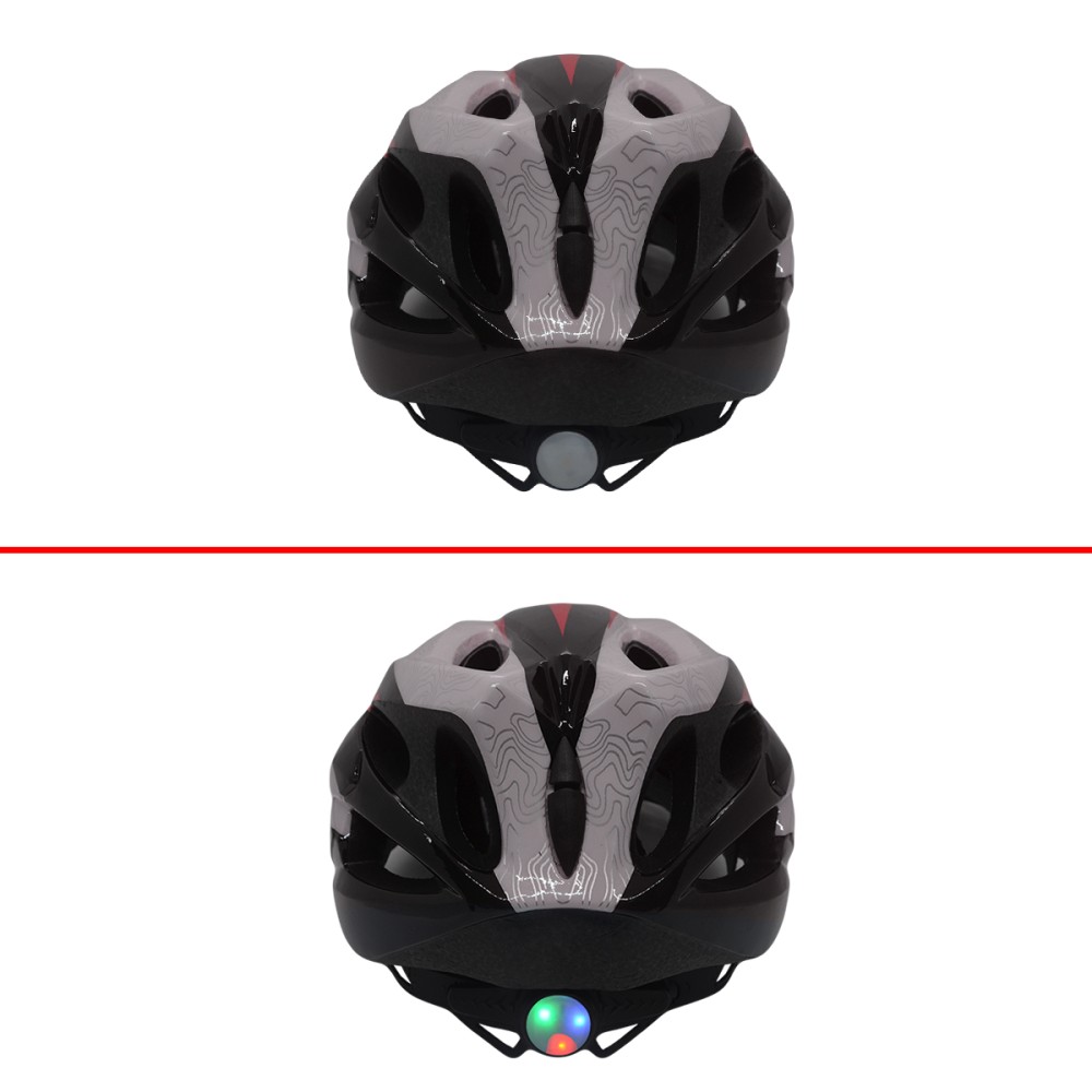 Capacete Ciclismo Element DG-037 C/ Led Adulto Grande Verm Capacete Ciclismo Element DG-037 C/ Led Adulto Grande Verm