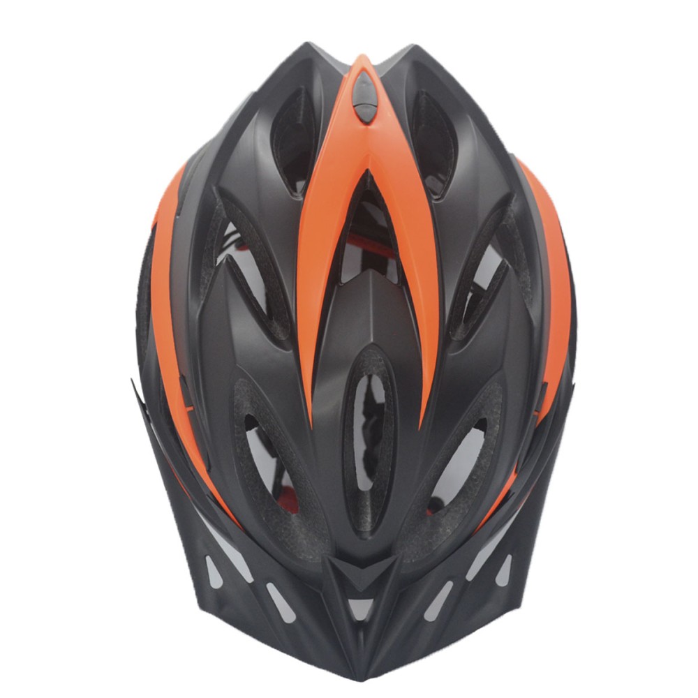 Capacete Ciclismo Adulto Vicinitech WT-012 Led Preto Laranja Capacete Ciclismo Adulto Vicinitech WT-012 Led Preto Laranja
