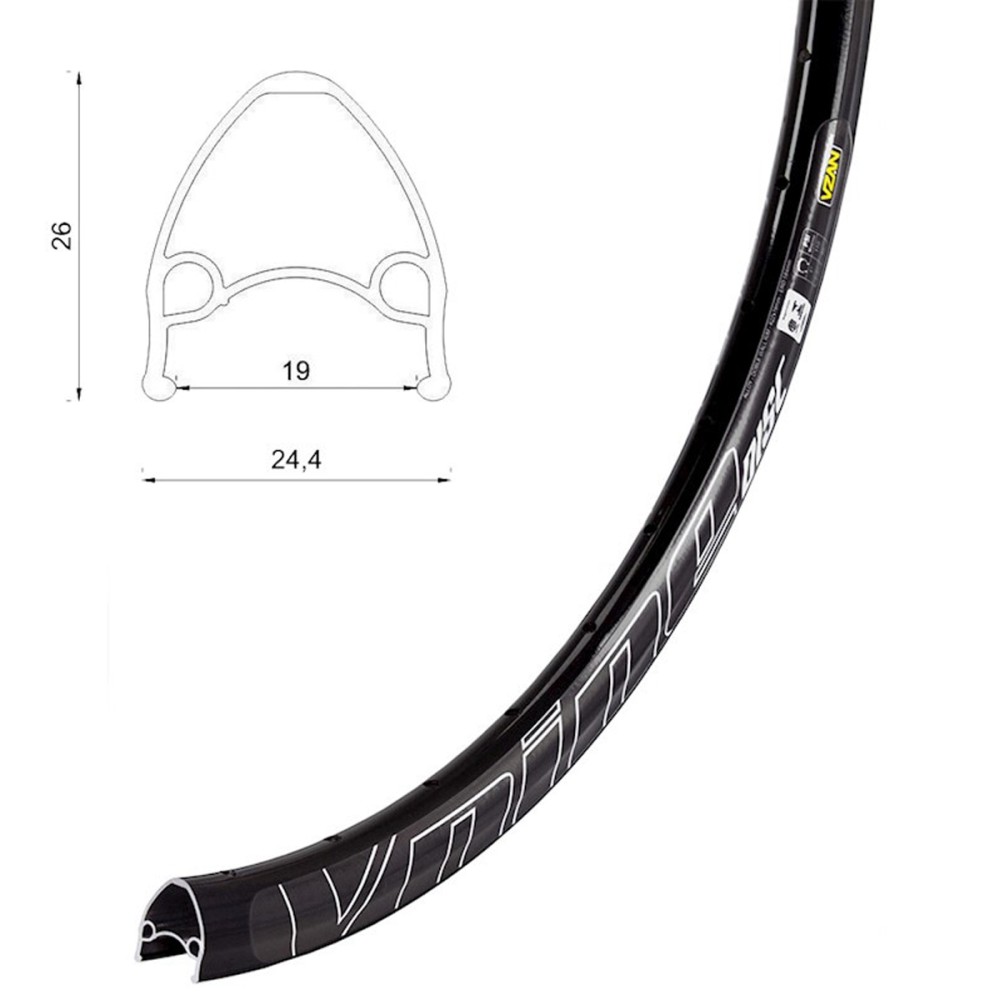Aro 29r Aero Vzan Vnine 36F Disco Preto Aro 29r Aero Vzan Vnine 36F Disco Preto