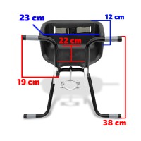 Cadeirinha Criança Bicicleta Assento Stilo C/ Cinto Rosa