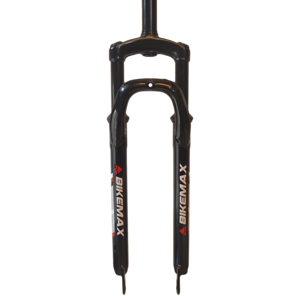Garfo 29 Suspensão Aço Ahead 80mm Bikemaxx Disc S/Pino Preto