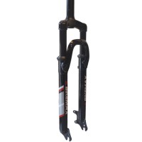 Garfo 29 Suspensão Aço Ahead 80mm Bikemaxx Disc S/Pino Preto