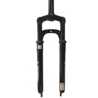Garfo 29 Suspensão Aço Ahead 80mm Bikemaxx Disc S/Pino Preto