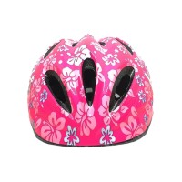 Capacete Bike Ciclismo Infantil Kellys Flowers Rosa C/ Regulagem