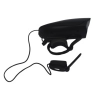 Farol Lanterna Bike 250 Lumens Mod GB-7588 com Buzina Preto