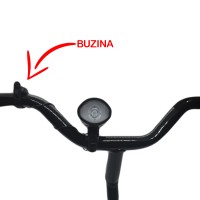 Farol Lanterna Bike 250 Lumens Mod GB-7588 com Buzina Preto