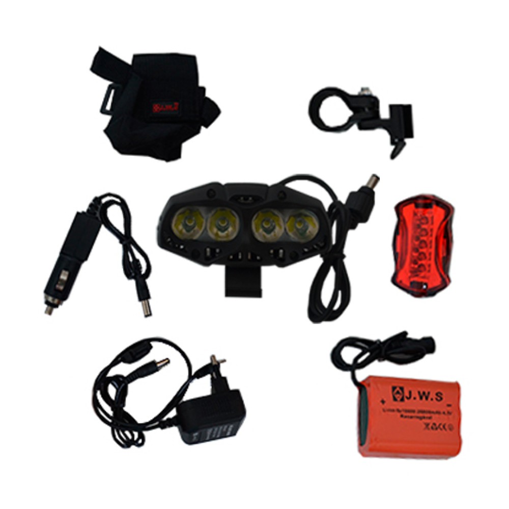 Farol Lanterna Bike 4420000 Lumens T6 WS-139 Recarregavel