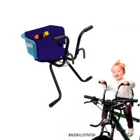 Cadeirinha Criança Bicicleta Assento Luxo C/ Cinto Azul